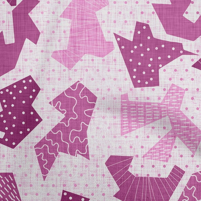 oneOone Cotton Poplin Purple Fabric Abstracts Craft Projects Decor Fabric Printed By The Yard 56 Inch Wide