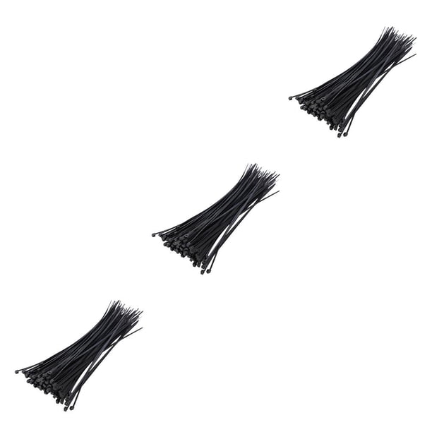 Billuyoard Bridas para cables de 100 Uds., 3x150mm, reutilizables, estándar, autoblocantes, de plástico, con cremallera de alambre de nailon Type1 NO1