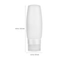 thumbnail image 3 of Miangastore 4 Pcs Travel Bottles For Toiletries 100ml/3.4oz Travel Size Bottles Refillable Travel Size Containers Squeezable Travel Size Toiletries For Shampoo Conditioner Lotion, 3 of 8