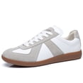 thumbnail image 1 of Zapatillas de cuero para caminar y correr para mujer/hombre con cordones, ligeras y casuales, 1 of 5