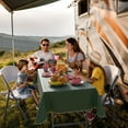 thumbnail image 4 of Exquisite 3 Count 54" x 70" Dark Green Rectangular Flannel Backed Table Cover, 4 of 9