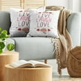 thumbnail image 5 of Ambesonne Live Laugh Love Throw Pillow Cover 2 Pack, Teacup Cookies, 16", Multicolor, 5 of 7