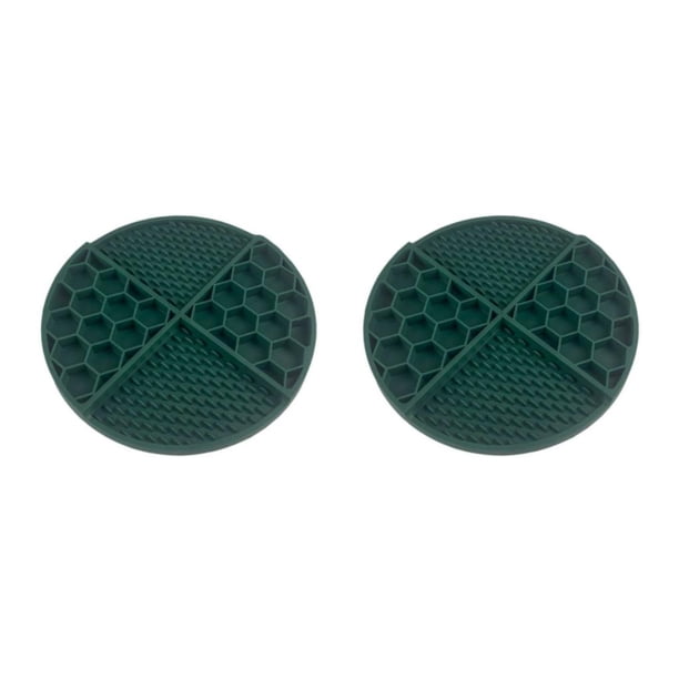 Methold Alfombrilla de alimentación Licky Pad ralentización comer cachorro alimentador lavable resistente al desgaste práctico gato Verde oscuro 2Conjunto