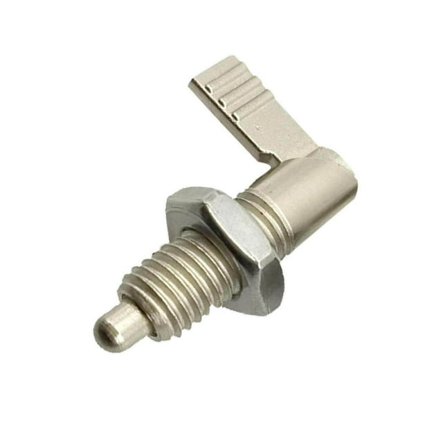 1x Indexing Plungers L Type Stainless Locking Bolts Lever Type Fine Thread Silver M10-5