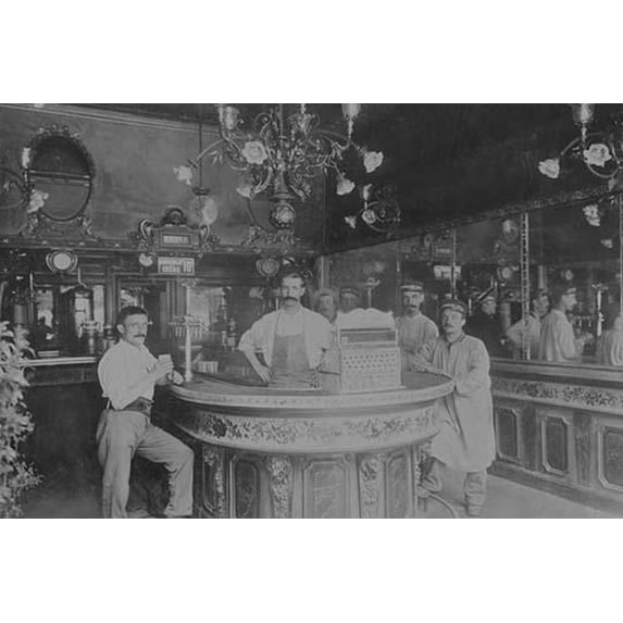 Renard Martin, Paris, France Bar-Fine art canvas print (20" x 30")