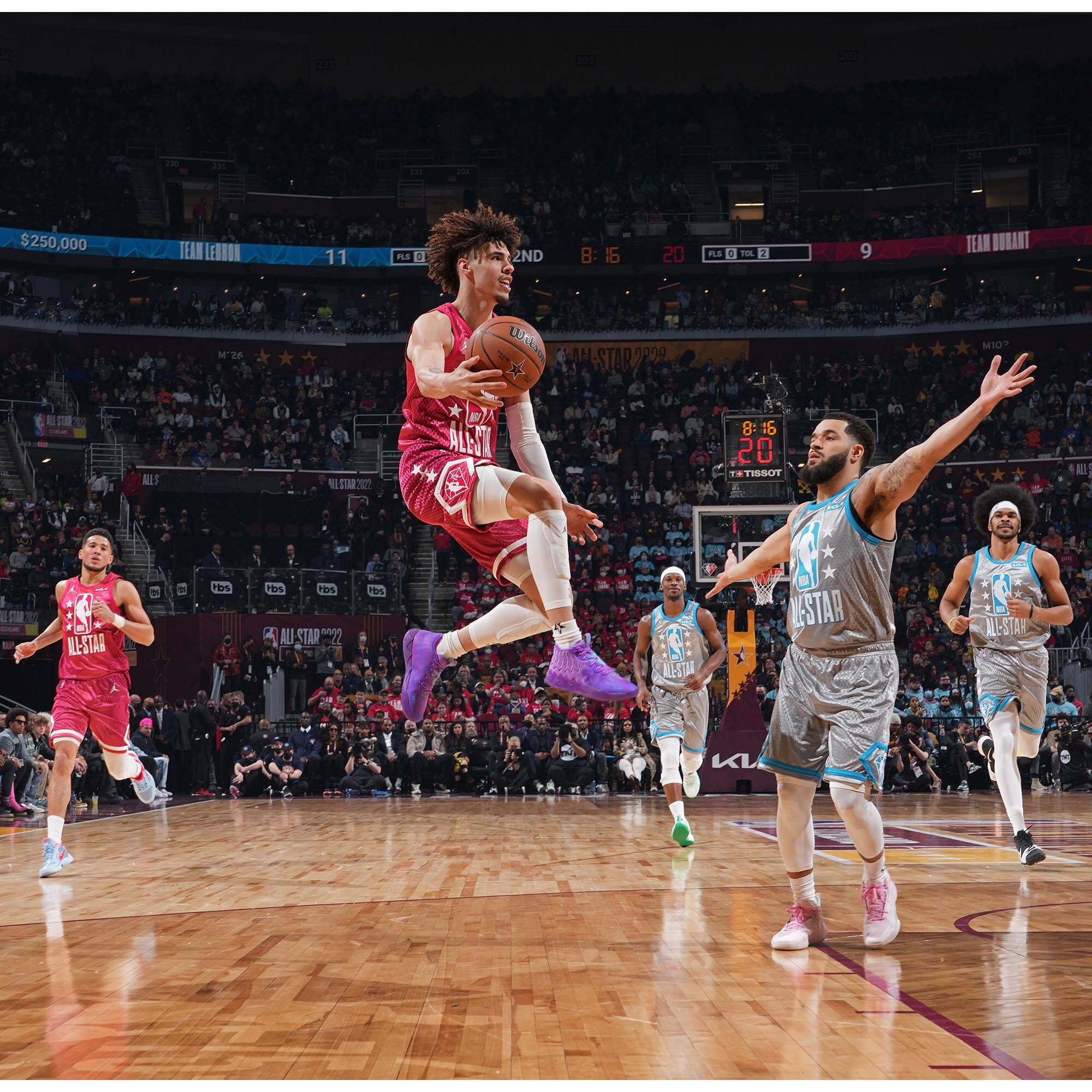 LaMelo Ball Charlotte Unsigned 2022 NBA AllStar Game InAir