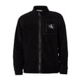 thumbnail image 6 of Calvin Klein Jeans Fleece Blocking Zip Jacket, Black, 6 of 6