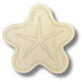 thumbnail image 2 of Unfinished Wood Etched Star Fish Shape | Paint By Line Crafts 3" / 1/4", 2 of 2