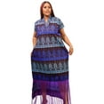 thumbnail image 4 of Urban Afrique Women's Dress, African Dresses for Women Plus Size Embroidered Vocation Loose Kaftan Maxi Dress, 4 of 4
