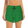 thumbnail image 2 of Salouo Green St. Patrick’s day Print Women's 2 in 1 Running Shorts Double-Layer Shorts Athletic Workout Gym Yoga Shorts Running Shorts for Women-Large, 2 of 7