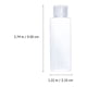 thumbnail image 5 of GOOHOCHY 6 botellas de plástico para loción, envases de cosméticos, botellas de viaje (transparentes), 5 of 8