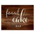 thumbnail image 1 of Andaz Press Wedding Party Signs, Rustic Wood Print, 8.5x11-inch, Funnel Cake Bar Reception Dessert Table Sign, 1-Pack, Unframed, 1 of 4