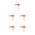 thumbnail image 1 of Greeniant Paquete de 10 anzuelos de balance de pescado anzuelos de liberación anti-bobinado divisor de gancho accesorios de pesca de gran tamaño regalos Type2 NO2 Greeniant CBP361719, 1 of 5