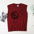thumbnail image 3 of Graphic Shirt for Women Funny Print Sleeveless Cute Juniors Tops Teen Girl Tee Funny T Shirt, 3 of 4
