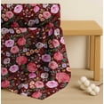 thumbnail image 4 of Soimoi Red Cotton Voile Fabric Leaves & Floral Watercolor Print Fabric by The Yard 56 Inch Wide, 4 of 7