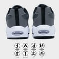 thumbnail image 4 of GOOBON Running Shoes for Men Athletic Shock Absorbing Sneakers Orthotic Walking Shoes Breathable Tennis Sneakers Whiteblue, 4 of 6