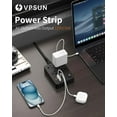thumbnail image 2 of Duomi-Protecteur de Surtension, Rallonge Plate de 6 Pieds avec Multiples 4 Prises, Station de Charge USB C Rapide 20W PD, 2 of 4