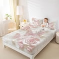 thumbnail image 3 of Erosebridal Kawaii Pink Butterfly Queen Sheet Sets,Romantic Flowers Bed Set For Girly 4pcs, 3 of 6