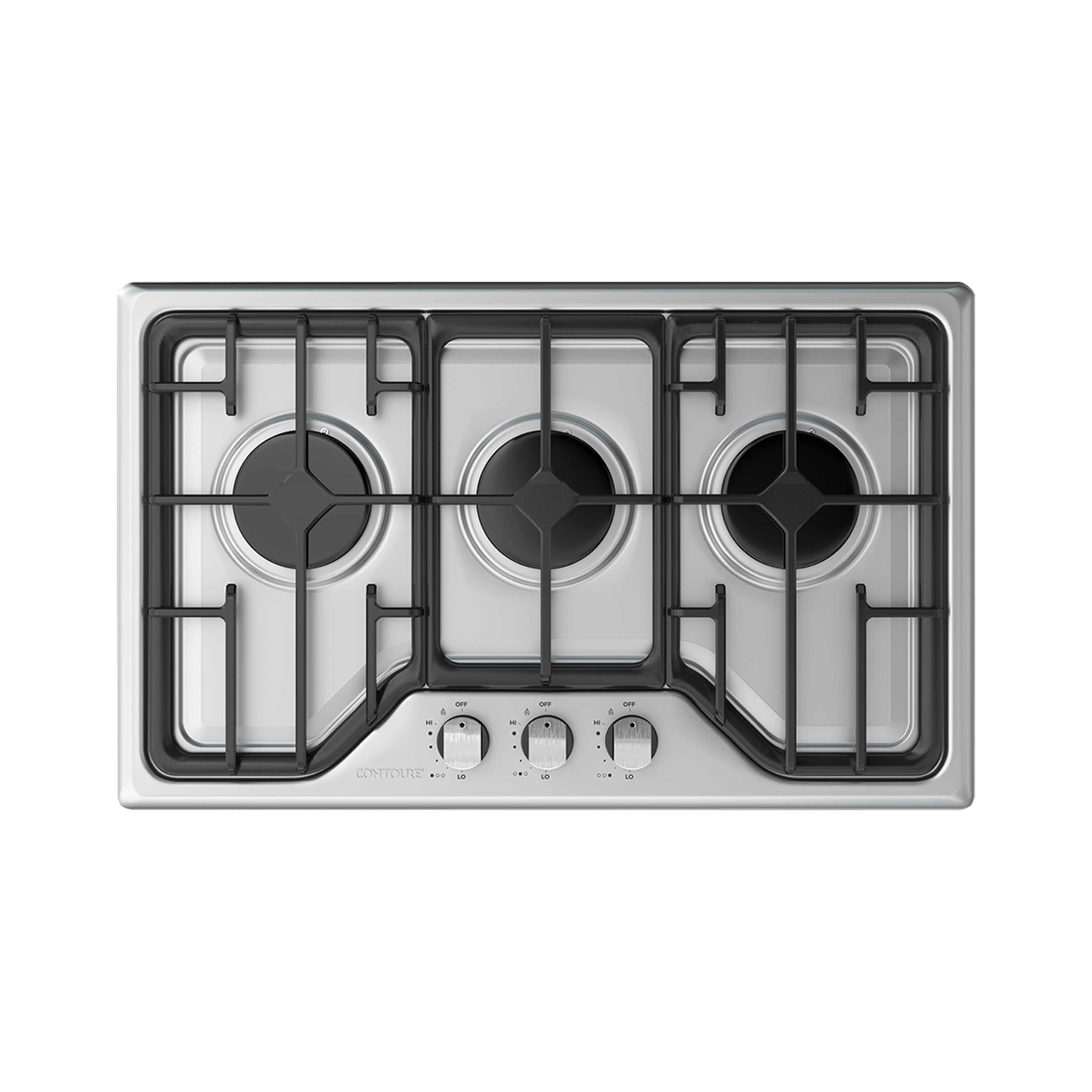 NatQuality AG300S Deluxe BuiltIn Gas Cooktop 3Burner