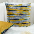thumbnail image 7 of Home Soft Things Multi Jacquard Faux Fur Throw Pillow Cover 2pcs Set - Teal, 7 of 7