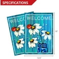 thumbnail image 3 of Anley Double Sided Premium Daisy Jar and Ladybug Garden Flag - Spring Garden Flag 18 x 12.5 Inch, 3 of 7
