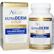 AgeLess Foundation Laboratories Naturade Ultraderm Gold Collagen Booster Nutritional Supplement, 60 CT