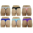 thumbnail image 2 of Just Intimates Thongs / Panties for Women (Pack of 6) (X-Small), 2 of 3