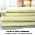 thumbnail image 5 of BedTite 300 Thread Count Cotton 4-Piece King Sheet Set - Sage, 5 of 7