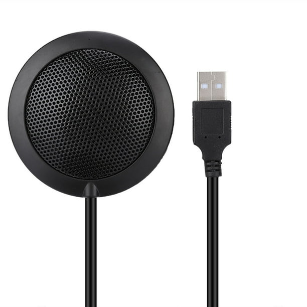 Ccdes Micrófono, Microfono USB 2.0, Audio Video Micrófono Omnidireccional Computadora de Conferencia de Escritorio, Adecuado para Notebook, Computadora de Modelo YM-200 (Negro)