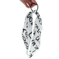 thumbnail image 4 of Unique Bargains 1 Pc Triangle Ribbon Letter Hair Elastic Band for Home White, 4 of 5