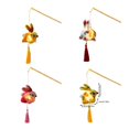thumbnail image 3 of Handmade Fabric Rabbit Lamp Making Supplies Traditional Style Design With Glowing LED For Party Decoration Multicolor, 3 of 4