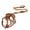 Brown+elastic cord, variant on Dog Harness with Small Backpack, Adjustable Reflective Vest with Padded Handle and Breathable Mesh for Medium Dogs, Outdoor Walking Set