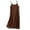 Coffee, variant on Sakmal Comfy Dresses for Women Loose Fit Solid Beige Lightweight Sleeveless Long Slip Dress