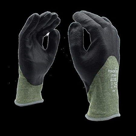 

Cordova 3730XXL Power-Cor Xtra Gloves 13-Gauge Kevlar/Steel Black 3/4 Foam Nitrile ANSI Cut Level A4 2X-Large
