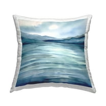 Stupell Industries Abstract Lake View Decorative Printed Throw Pillow, 18 x 18