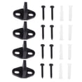 thumbnail image 4 of unbranded 4 Sets Smooth Double Wheel Bearing Barn Door Pulley Stop Damper Barn Door Track Stop Ground Guide, 4 of 8
