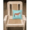 thumbnail image 2 of Carolines Treasures BB8019PW1818 Mule Blue Check Fabric Decorative Pillow, 18 x 18 in., 2 of 2