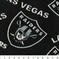 thumbnail image 2 of NFL Las Vegas Raiders 58" 100% Polyester Fleece Sports Logo Fabric By the Yard, Black, 2 of 8