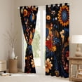 thumbnail image 3 of Feelyou Western Mandala Floral Black Out Curtains, Rustic Farmhouse Curtains Pack of 2 (42x63 Each), Retro Bohemian Style Bedroom Curtains, Window Curtains Bedroom Decor, 3 of 6