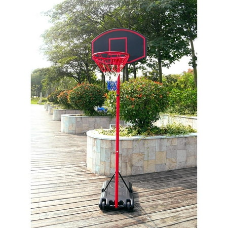 Ktaxon Portable Basketball Hoop, Height Adjustable Basketball Goal Stand System with Backboard, Wheels, for Inddor / Outdoor Kids Junior Playing (Many Size