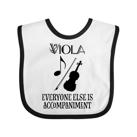 

Inktastic Viola Music Gift Funny Violist Joke Gift Baby Boy or Baby Girl Bib