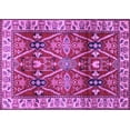 thumbnail image 1 of Ahgly Company Indoor Rectangle Geometric Purple Traditional Area Rugs, 7' x 9', 1 of 4