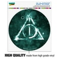 thumbnail image 3 of Harry Potter Deathly Hallows Logo Automotive Car Window Locker Circle Bumper Sticker, 3 of 7