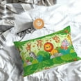 thumbnail image 5 of Honeii African Animals in the Jungle Print Pillow Cases,Plush Throw Pillow Covers,Decorative Pillowcase for Sofa, Couch, Living Room-16"x24", 5 of 6