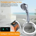 thumbnail image 4 of Shower Head,Battery Powered Waterproof Powered Waterproof Support Portable Pump 3 Water Modes Support 3 Water Huiop Buzhi Twirltide Hxber Bortt, 4 of 7