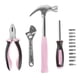 thumbnail image 4 of Juego de herramientas Stalwart de 15 piezas para el hogar con funda de transporte, color rosa, 4 of 5