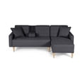 thumbnail image 2 of Sala Modular Reversible Makora Kendall Con Memory Foam, Color Gris Oxford, Lino Respaldo Reclinable De 3 posiciones., 2 of 10