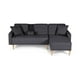 thumbnail image 2 of Sala Modular Reversible Makora Kendall Con Memory Foam, Color Gris Oxford, Lino Respaldo Reclinable De 3 posiciones., 2 of 10