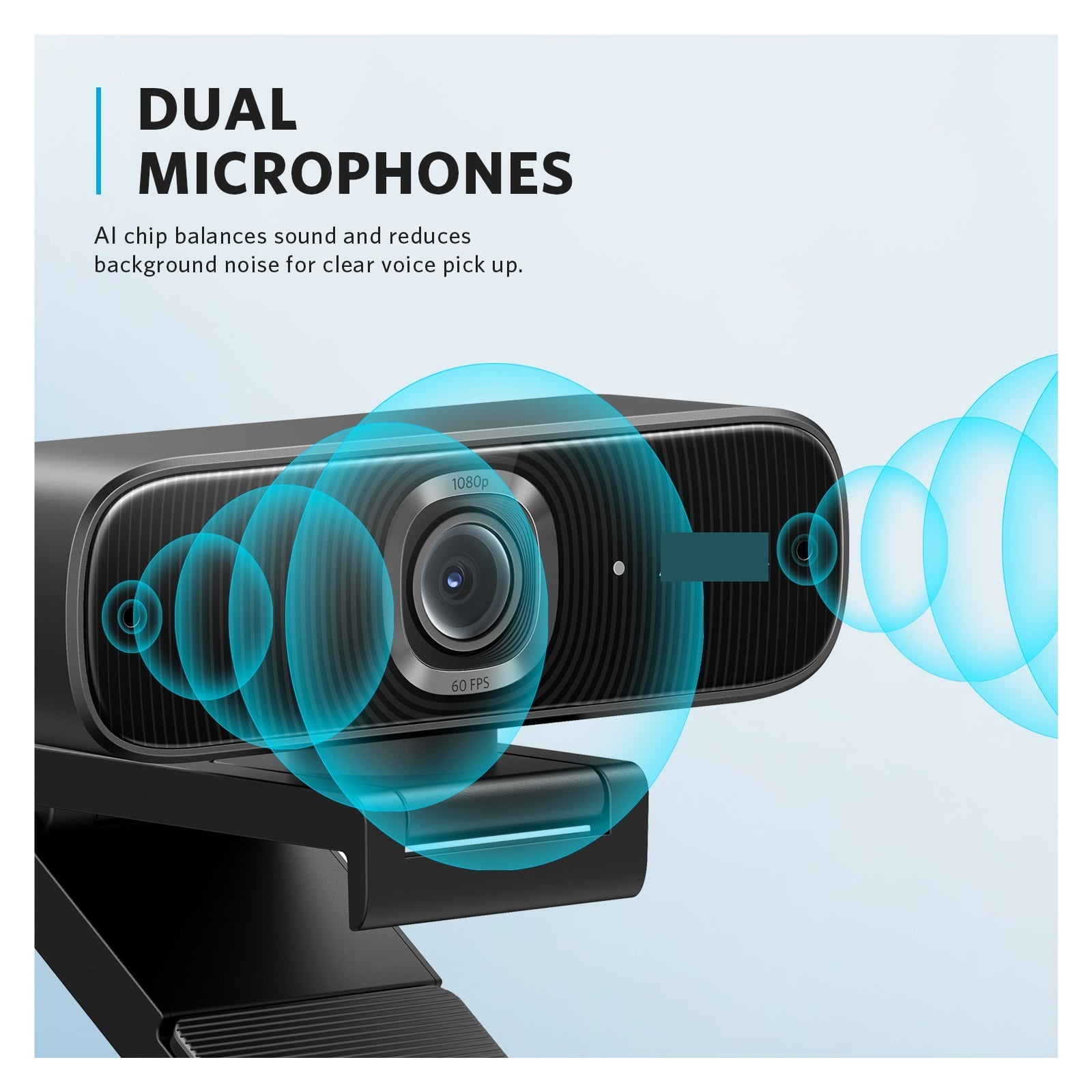 Webcam Full HD Webcam, Framing Autofocus, Webcam 1080p Mini Camera With Noise-Cancelling Microphones For Conferencing ,HD Video