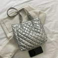 thumbnail image 3 of Sacs à Main pour Dames Automne Hiver Sacs à Main Matelassés Chaîne Sac de Voyage Solide, 3 of 10